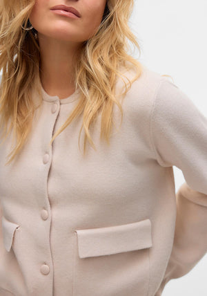 Vero Moda Apple Bomber Cardigan, Cream