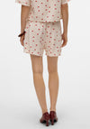Vero Moda Odette Strawberry Print Shorts, Cream