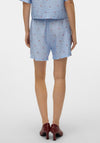 Vero Moda Odette Pinstripe Cherry Shorts, Blue