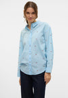Vero Moda Odona Cherry Print Shirt, Blue
