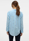 Vero Moda Odona Cherry Print Shirt, Blue