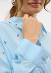 Vero Moda Odona Cherry Print Shirt, Blue