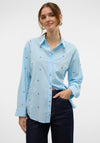 Vero Moda Odona Cherry Print Shirt, Blue
