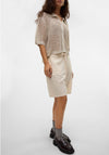 Vero Moda Nethe Linen Blend Long Shorts, Beige