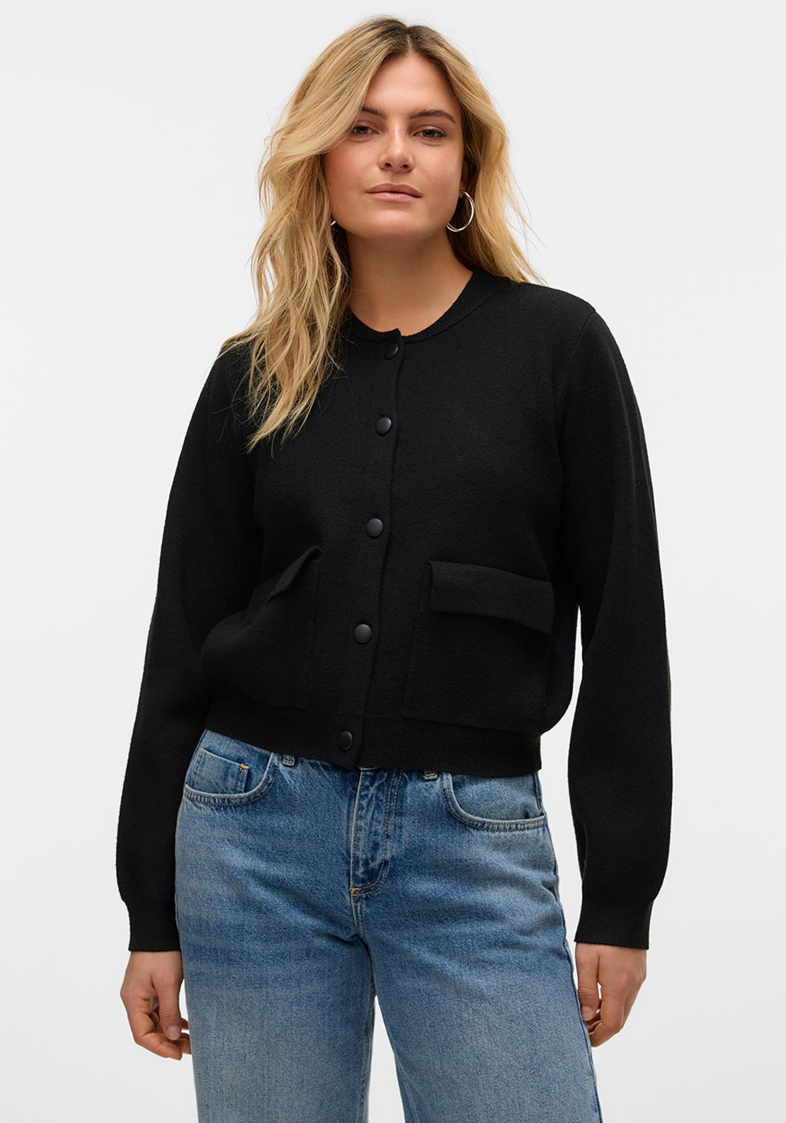 Vero Moda Apple Bomber Cardigan, Black