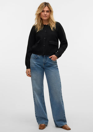 Vero Moda Apple Bomber Cardigan, Black