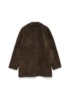 Vero Moda Pernille Long Sleeve Suede Jacket, Brown