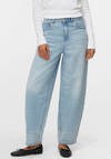 Vero Moda Billie High Rise Barrel Fit Jeans, Blue