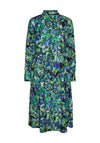 Vero Moda Ella Tie Midi Shirt Dress, Black & Elis