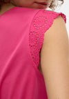 Vero Moda Emily Brodie Cap Sleeve Top, Raspberry Sorbet