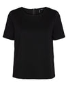 Vero Moda Abby Stripe Zip Top, Black