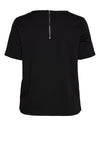 Vero Moda Abby Stripe Zip Top, Black