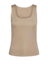 Vero Moda Million 2-Way Square Neck Top, Silver Mink