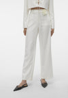Vero Moda Florentina Straight Leg Trousers, Snow White