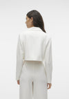 Vero Moda Florentina Tie Front Cropped Blazer, Snow White