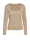 Vero Moda Million Square Two Way Top, Silver Mink
