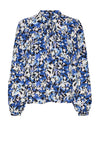 Vero Moda Vinna Abstract Blouse, Mazarine Blue