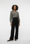 Vero Moda Izel Diagonally Striped Shirt, Black