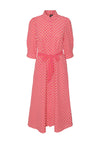 Vero Moda Moa Printed Midi Shirt Dress, Raspberry Sorbet