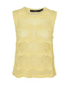 Vero Moda Rene Sleeveless Knit Sweater Mellow Yellow