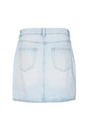 Vero Moda Betty Short Wrap Denim Skirt, Light Blue Denim