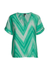 Vero Moda Josie Kua Zig Zag Top, Katydid