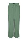 Vero Moda Jesmilo Wide Leg Linen Trousers, Hedge Green
