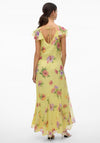 Vero Moda Milla Floral Frill Maxi Dress, Mellow Green & Silja