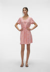Vero Moda Easy Floral Short Dress, Show White & Henry