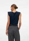 Vero Moda Emily Brodie Cap Sleeve Top, Black