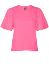 Vero Moda Emily Broderie Sleeve Top, Pink Cosmos