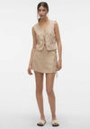 Vero Moda Rose Tie Front Vest Top, Nomad