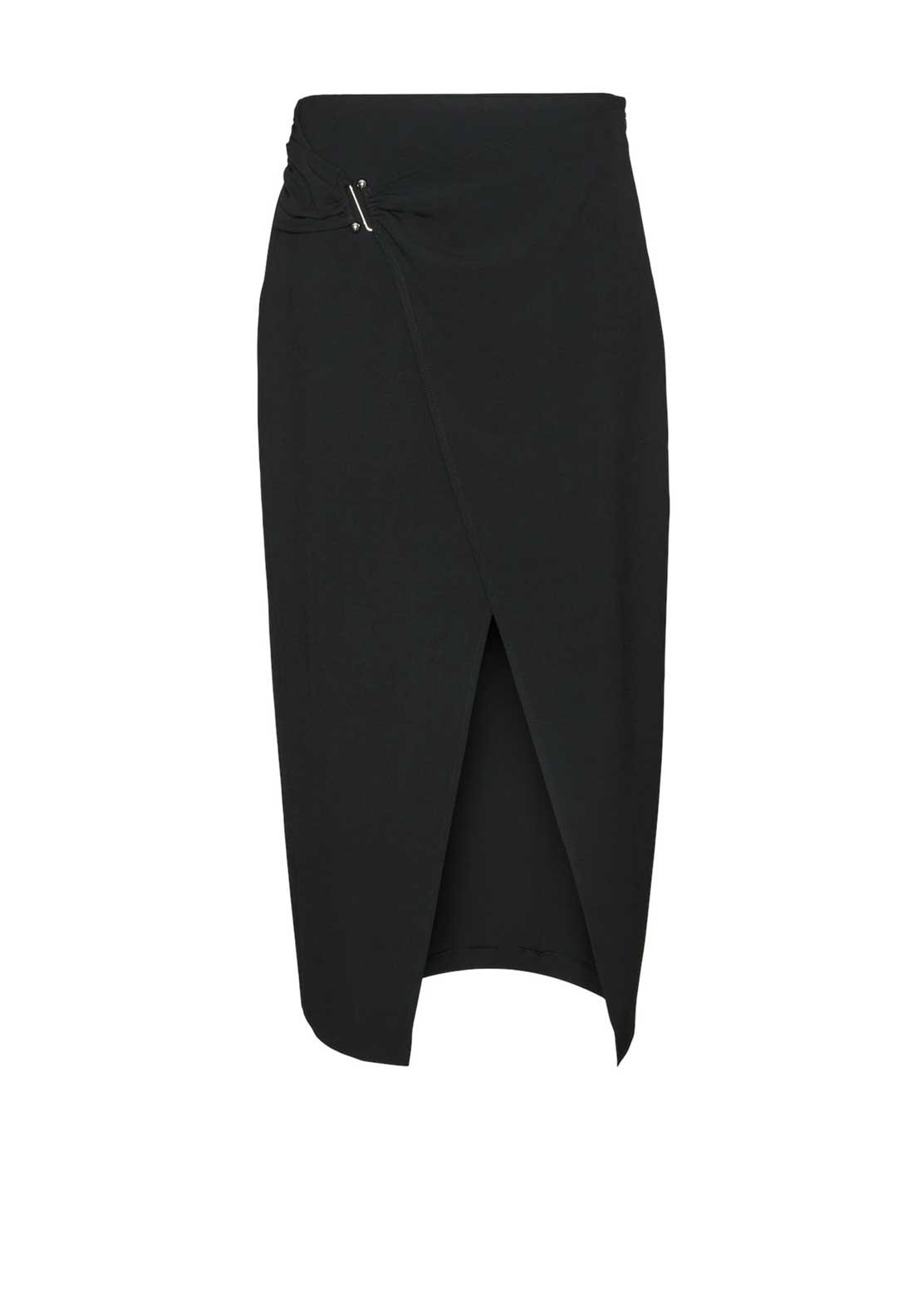 Vero Moda Clover High Waist Wrap Skirt, Black