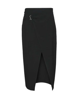Vero Moda Clover High Waist Wrap Skirt, Black