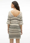 Vero Moda Minou Crochet Sweater, Birch & Black