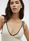 Vero Moda Minou Crochet Dress, Birch & Black
