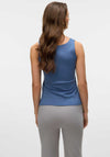Vero Moda Million 2-Way Square Neck Top, Blue