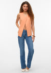 Vero Moda Goody Buttoned Waistcoat, Orange