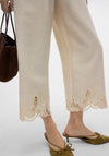 Vero Moda Soffie Lace Detail Culottes, Beige