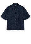 Vero Moda Hay New Broderie Lace Shirt, Navy