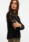 Vero Moda Nana Lace Sleeve Shirt, Black