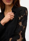 Vero Moda Nana Lace Sleeve Shirt, Black