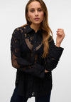 Vero Moda Mussa Sheer Lace Shirt, Black