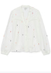 Vero Moda Blira Embroidered Blouse, White