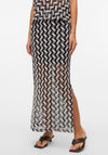 Vero Moda Tikka Lined Crochet Skirt, Navy