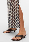 Vero Moda Tikka Lined Crochet Skirt, Navy