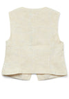 Vero Moda Eline Embroidered Waistcoat, Cream