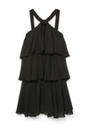 Vero Moda Felicia Ruffle Short Duffle Dress, Black