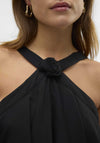 Vero Moda Felicia Ruffle Short Duffle Dress, Black