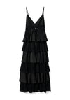 Vero Moda Dinna Lace Ruffle Maxi Dress, Black